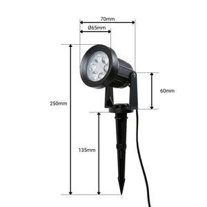 Kit x 4 focos solares exterior con panel solar - 5W - IP66 - 3000K (19)