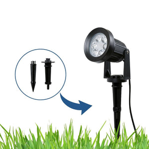 Kit x 4 focos solares exterior con panel solar - 5W - IP66 - 3000K (25)