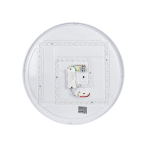 Lámpara de techo LED CCT tipo plafón - 36W - Efecto madera - Ø50cm (12)