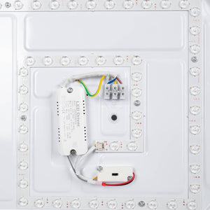 Lámpara de techo LED CCT tipo plafón - 36W - Efecto madera - Ø50cm - Barcelona Led-