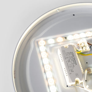 Plafón de techo LED CCT - 24W - Color madera - Ø40cm (10)