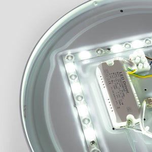 Plafón de techo LED CCT - 24W - Color madera - Ø40cm (12)