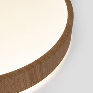 Plafón de techo LED CCT - 24W - Color madera - Ø40cm - Barcelona Led-