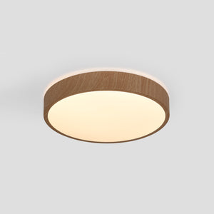 Plafón de techo LED CCT - 24W - Color madera - Ø40cm