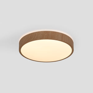 Plafón de techo LED CCT - 24W - Color madera - Ø40cm