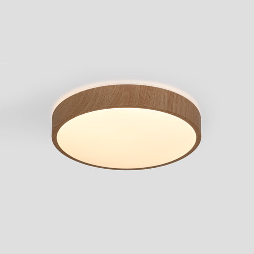 LED Deckenleuchte CCT - 24W - Holzfarbe - Ø40cm