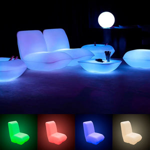 Asiento luminoso LED RGBW - 16W - Recargable (14)