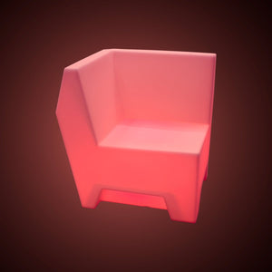 Asiento luminoso LED RGBW - 16W - Recargable - IP65 - Barcelona Led-Mobiliario
