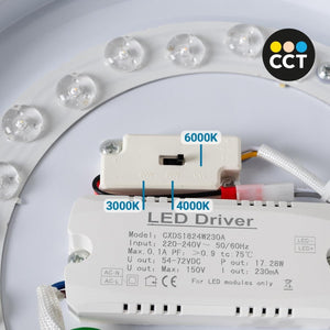 Lámpara de techo LED tipo plafón - CCT - 14W - Ø27cm - Barcelona Led-