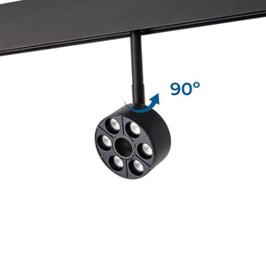 Luminaria circular LED para carril magnético 48V - Ø7cm - 6W - CRI90 - UGR18 - OSRAM - Barcelona Led-