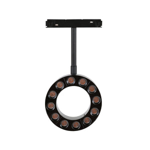Luminaria circular LED para carril magnético 48V - Ø11,5cm - 12W - CRI90 - UGR18 - OSRAM - Barcelona Led-