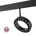 Circular LED luminaire for magnetic track 48V - Ø16cm - 18W - CRI90 - UGR18 - OSRAM 4