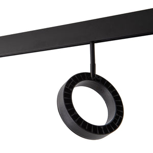 Luminaria circular LED para carril magnético 48V - Ø16cm - 18W - CRI90 - UGR18 - OSRAM - Barcelona Led-