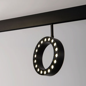 Luminaria circular LED para carril magnético 48V - Ø16cm - 18W - CRI90 - UGR18 - OSRAM - Barcelona Led-