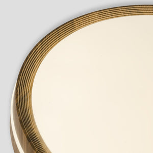 Plafón de techo LED CCT - 24W - Efecto lateral - Color madera Ø40cm - Barcelona Led-