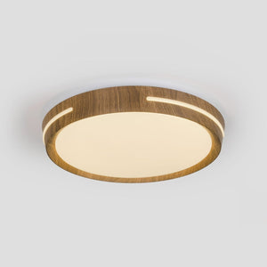 Plafón de techo LED CCT - 24W - Efecto lateral - Color madera Ø40cm - Barcelona Led-