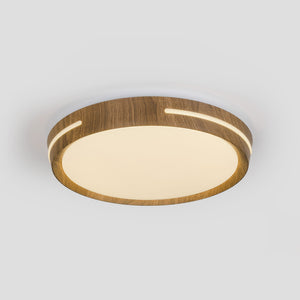Plafón de techo LED CCT - 24W - Efecto lateral - Color madera Ø40cm