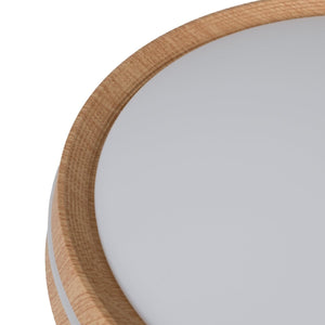 Plafón de techo LED CCT - 24W - Efecto lateral - Color madera Ø40cm - Barcelona Led-