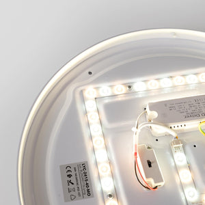 Plafón de techo LED CCT - 24W - Efecto lateral - Color madera Ø40cm - Barcelona Led-