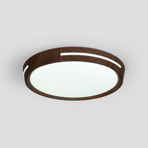 Plafón de techo LED CCT - 24W - Efecto lateral - Color madera Ø40cm - Barcelona Led-