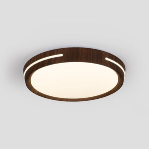 Plafón de techo LED CCT - 24W - Efecto lateral - Color madera Ø40cm - Barcelona Led-