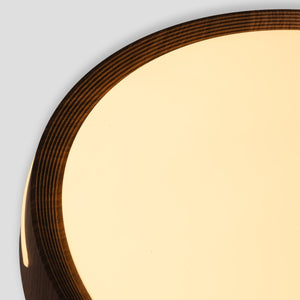 Plafón de techo LED CCT - 24W - Efecto lateral - Color madera Ø40cm - Barcelona Led-