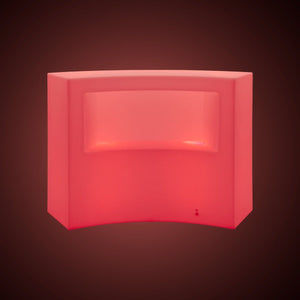 Barra de bar LED RGBW - 2 x 5W - Recargable - Diseño curvo - Barcelona Led-Mobiliario