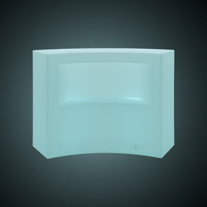 Barra de bar LED RGBW - 2 x 5W - Recargable - Diseño curvo - Barcelona Led-Mobiliario