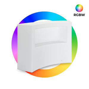 Barra de bar LED RGBW - 2 x 5W - Recargable - Diseño curvo