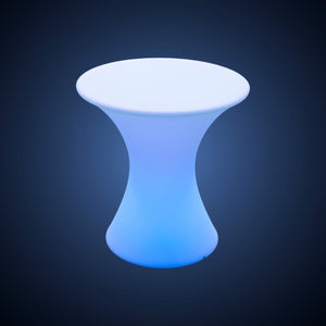 Mesa luminosa LED RGBW - 58 x Ø60 cm - 12W - Recargable - Barcelona Led-Mobiliario
