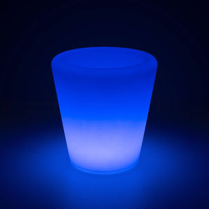 Cubitera LED RGBW - 6W - 29 x Ø 28cm - Recargable - Barcelona Led-Mobiliario