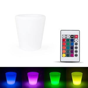 Cubitera LED RGBW - 6W - 29 x Ø 28cm - Recargable (10)
