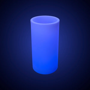 Macetero cilíndrico LED RGBW - 5W - 80 x Ø 40cm - Recargable - Barcelona Led-Mobiliario