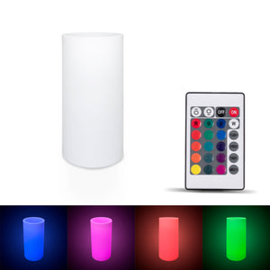 Macetero cilíndrico LED RGBW - 5W - 80 x Ø 40cm - Recargable (11)