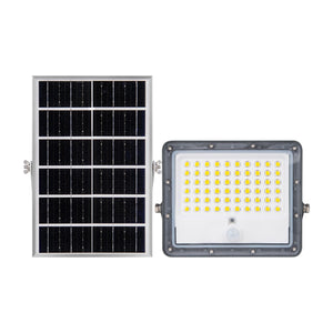 Proyector solar de seguridad 5W - Sensor PIR y mando a distancia - 4000K - IP65 (4)