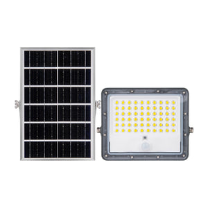 Proyector solar de seguridad 5W - Sensor PIR y mando a distancia - 4000K - IP65 (4)