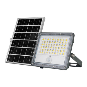 Proyector solar de seguridad 5W - Sensor PIR y mando a distancia - 4000K - IP65 (5)