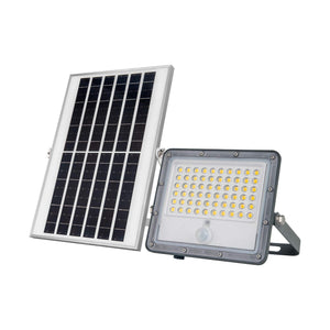 Proyector solar de seguridad 32W - Sensor PIR y mando a distancia - 4000K - IP65 (5)