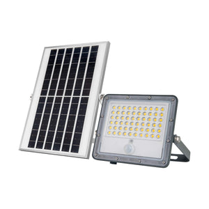 Proyector solar de seguridad 32W - Sensor PIR y mando a distancia - 4000K - IP65 (5)