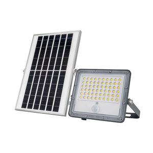 Proyector solar de seguridad 12W - Sensor PIR y mando a distancia - 4000K - IP65 (4)