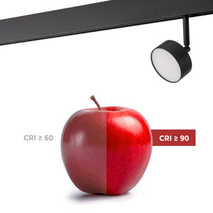 Luminaria circular LED para carril magnético 48V - 9W - Ø7.5cm - CRI90 - Chip OSRAM (3)