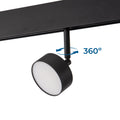 Luminaria circular LED para carril magnético 48V - 9W - Ø7.5cm - CRI90 - Chip OSRAM 5