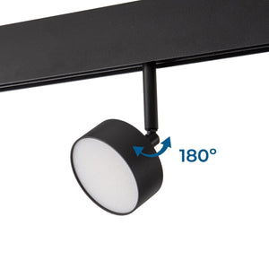 Luminaria circular LED para carril magnético 48V - 9W - Ø7.5cm - CRI90 - Chip OSRAM - Barcelona Led-