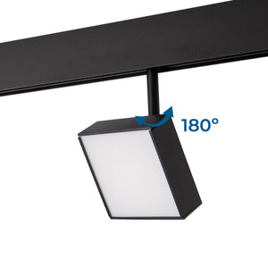 Luminaria cuadrada LED para carril magnético 48V - 9W - CRI90 - Chip OSRAM (2)
