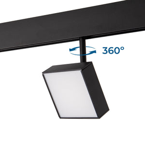 Luminaria cuadrada LED para carril magnético 48V - 9W - CRI90 - Chip OSRAM (3)