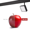 Square LED luminaire for magnetic track 48V - 9W - CRI90 - OSRAM Chip 5