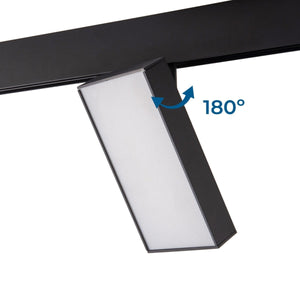 Luminaria cuadrada LED para carril magnético 48V - 18W - CRI90 - OSRAM - Barcelona Led-