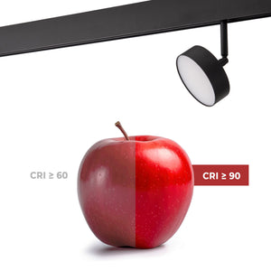 Luminaria circular LED para carril magnético 48V - Ø9.5cm - 12W - CRI90 - OSRAM (4)