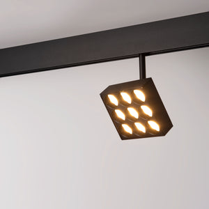 Luminaria cuadrada LED para carril magnético 48V - 9W - CRI90 - UGR18 - OSRAM - Barcelona Led-