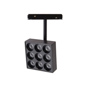 Luminaria cuadrada LED para carril magnético 48V - 9W - CRI90 - UGR18 - OSRAM - Barcelona Led-
